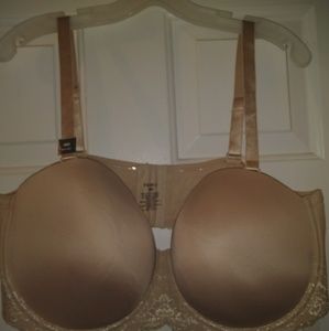 TORRID 48D NUDE MULTIWAY STRAPLESS BRA